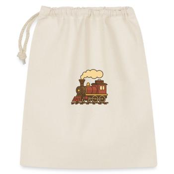 Retro Locomotive (left) - Gift Bag 40 x 50 cm - nature - Front