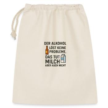 L’alcool ne résout aucun problème - Sac cadeau 40 x 50 cm - nature - Devant