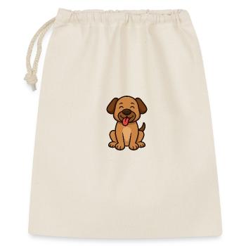 Cute Dog – Cartoon Style Design - Gift Bag 40 x 50 cm - nature - Front