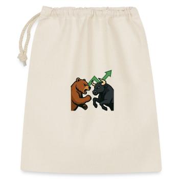 Bears and Bulls Fight Chart - Gift Bag 40 x 50 cm - nature - Front