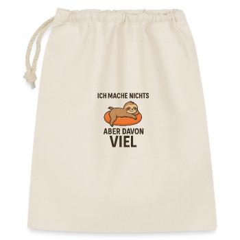 Léger dort sur une éponge orange - Sac cadeau 40 x 50 cm - nature - Devant