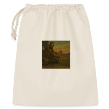 La mort nourrissant un cerf - Sac cadeau 40 x 50 cm - nature - Devant