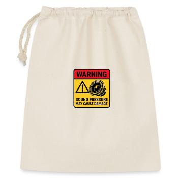 Audio Playback Warning - Gift Bag 40 x 50 cm - nature - Front