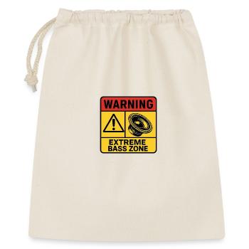 Extreme Bass Zone Warning - Gift Bag 40 x 50 cm - nature - Front