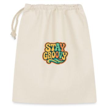 Stay Groovy Retro Vintage Design | 60s hippie style - Gift Bag 40 x 50 cm - nature - Front