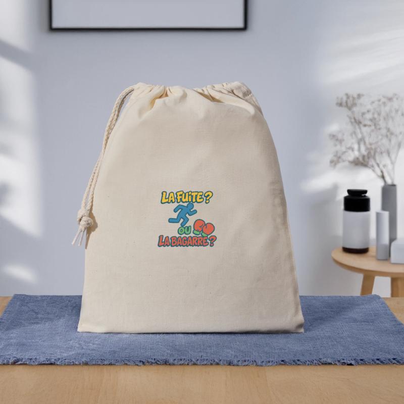 Flucht oder Kampf Geschenkbeutel aus Baumwolle (40 x 50 cm)