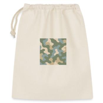 Moderner Camouflage-Hoodie - Geschenkbeutel aus Baumwolle (40 x 50 cm) - Natur - Vorne