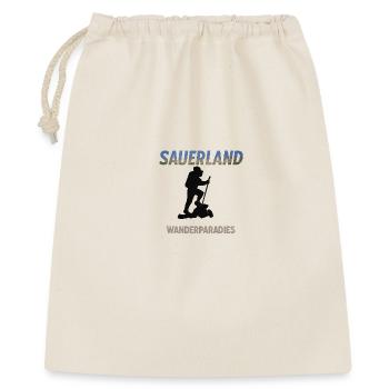 Sauerland Wanderparadies – Outdoor Motiv - Geschenkbeutel aus Baumwolle (40 x 50 cm) - Natur - Vorne