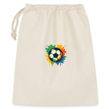 Colorful soccer splatter design - Gift Bag 40 x 50 cm - nature - Front