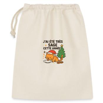 Wise and Gourmet Christmas Cat - Gift Bag 40 x 50 cm - nature - Front