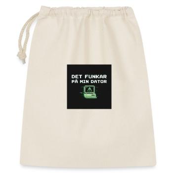 Ça développe l’humour – ça marche sur mon ordinateur - Sac cadeau 40 x 50 cm - nature - Devant