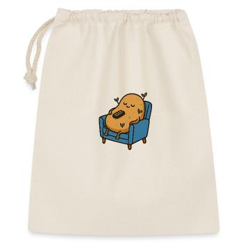Zertifizierte Couch Tuber - Geschenkbeutel aus Baumwolle (40 x 50 cm) - Natur - Vorne