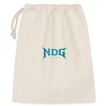 NDG Disc Golf Eislogo-Licht - Geschenkbeutel aus Baumwolle (40 x 50 cm) - Natur - Vorne