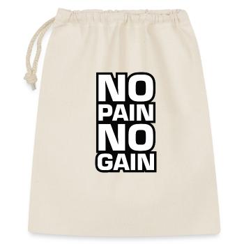 Pas de douleur, pas de gain Motivation - Sac cadeau 40 x 50 cm - nature - Devant