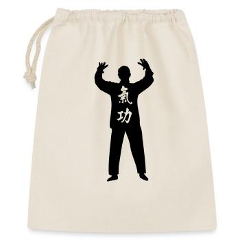 Kung Fu Qi Gong - Geschenkbeutel aus Baumwolle (40 x 50 cm) - Natur - Vorne