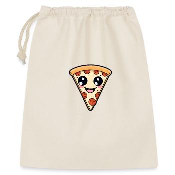 Kawaii Pizza Slice - Gift Bag 40 x 50 cm - nature - Front
