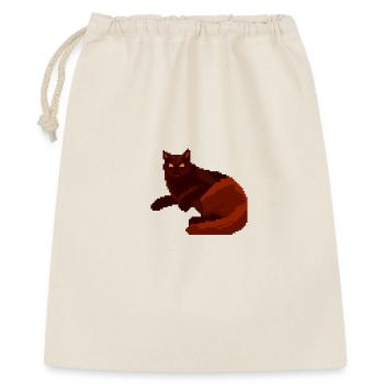 Art Pixel du Chat Nuit Rouge - Sac cadeau 40 x 50 cm - nature - Devant