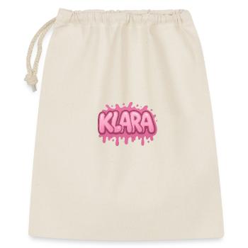 Graffiti KLARA Name, ideal printable gift - Gift Bag 40 x 50 cm - nature - Front