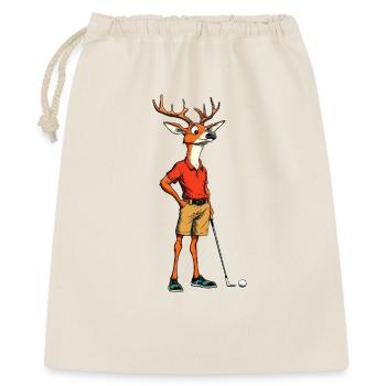 Hirsch golf pro in polo shirt - Gift Bag 40 x 50 cm - nature - Front