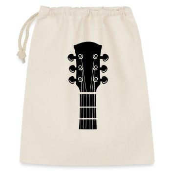 Logo de guitare - Sac cadeau 40 x 50 cm - nature - Devant