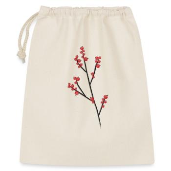 Branches de baies rouges - Sac cadeau 40 x 50 cm - nature - Devant