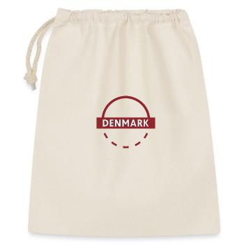 Dänemarks Wappen im Halbkreis - Geschenkbeutel aus Baumwolle (40 x 50 cm) - Natur - Vorne