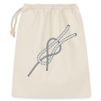 Noeud de connexion Noeud tisserand Schotstek - Sac cadeau 40 x 50 cm - nature - Devant