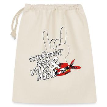 Schnackseln, beer & folk music | ZiachON! - Gift Bag 40 x 50 cm - nature - Front