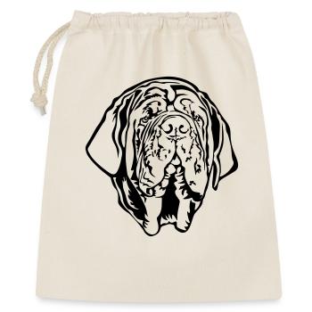 Mastino Napoletano Tête - Sac cadeau 40 x 50 cm - nature - Devant