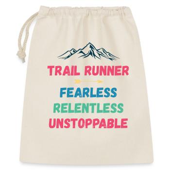 Trail Runner - Intrépide. Implacable. Imparable. - Sac cadeau 40 x 50 cm - nature - Devant
