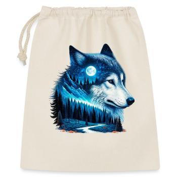 Loup - Sac cadeau 40 x 50 cm - nature - Devant