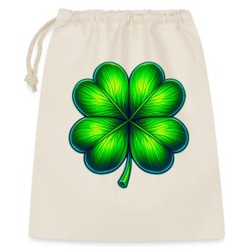 Trèfle à quatre feuilles - Sac cadeau 40 x 50 cm - nature - Devant