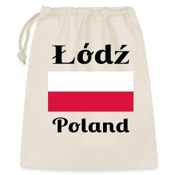 Łódź, Polen - Stilvolle Drucke - Geschenkbeutel aus Baumwolle (40 x 50 cm) - Natur - Vorne