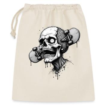 Skate Zombie - Geschenkbeutel aus Baumwolle (40 x 50 cm) - Natur - Vorne