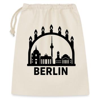 Berlin Schwibbogen Christmas Decoration Advent - Gift Bag 40 x 50 cm - nature - Front