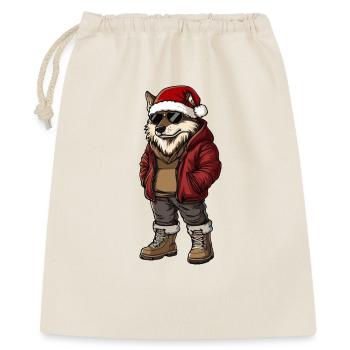 Wolf Christmas Winter - Gift Bag 40 x 50 cm - nature - Front