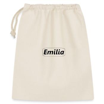 Personalized Emilia name graphic - Gift Bag 40 x 50 cm - nature - Front
