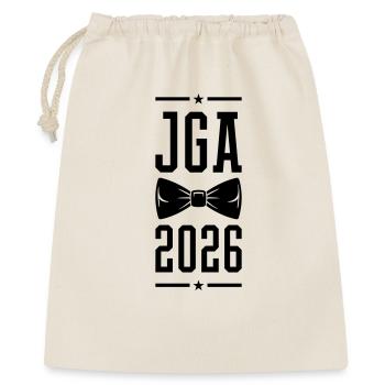Enterrement de vie de garçon Jga 2026 - Sac cadeau 40 x 50 cm - nature - Devant