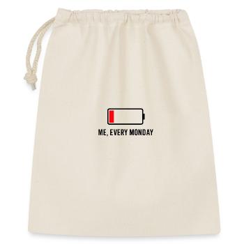 Low Battery – Me, Every Mon - Gift Bag 40 x 50 cm - nature - Front