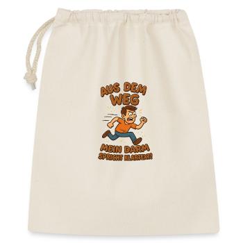 Hors du chemin Toilet Intestines Texte brut - Sac cadeau 40 x 50 cm - nature - Devant