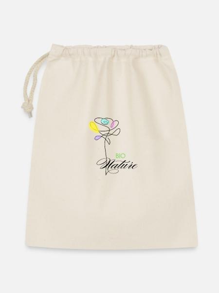 Fleurs colorées Bio Nature - Sac cadeau 40 x 50 cm - nature