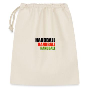 Trio de handball en lettres rouge-vert - Sac cadeau 40 x 50 cm - nature - Devant