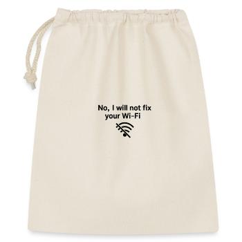 No, I will not fix your Wi-FI! - Gift Bag 40 x 50 cm - nature - Front
