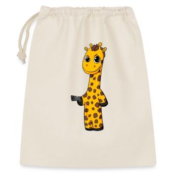 Giraffe with pistol - Gift Bag 40 x 50 cm - nature - Front
