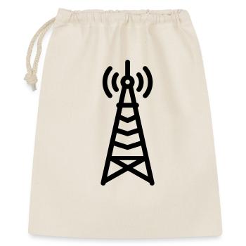 Radioturm - Geschenkbeutel aus Baumwolle (40 x 50 cm) - Natur - Vorne