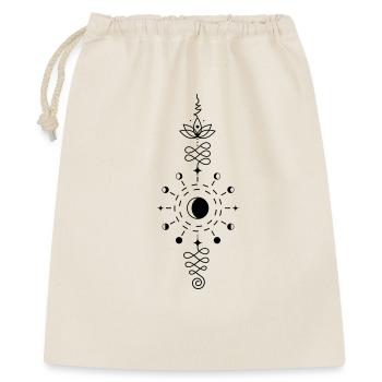 Moon Totem – Symbol der Nachtkraft Lunargeist - Sac cadeau 40 x 50 cm - nature - Devant