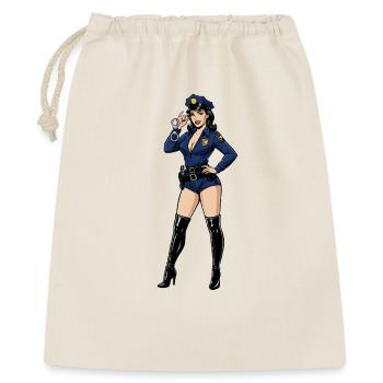 Pin-up police officer - Gift Bag 40 x 50 cm - nature - Front