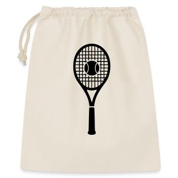 raquette_de_tennis - Geschenkbeutel aus Baumwolle (40 x 50 cm) - Natur - Vorne