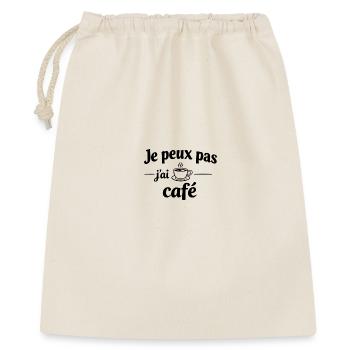 I Can't I Have Coffee – Humor, Funny Message - Gift Bag 40 x 50 cm - nature - Front