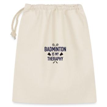 Le badminton est ma thérapie - Sac cadeau 40 x 50 cm - nature - Devant